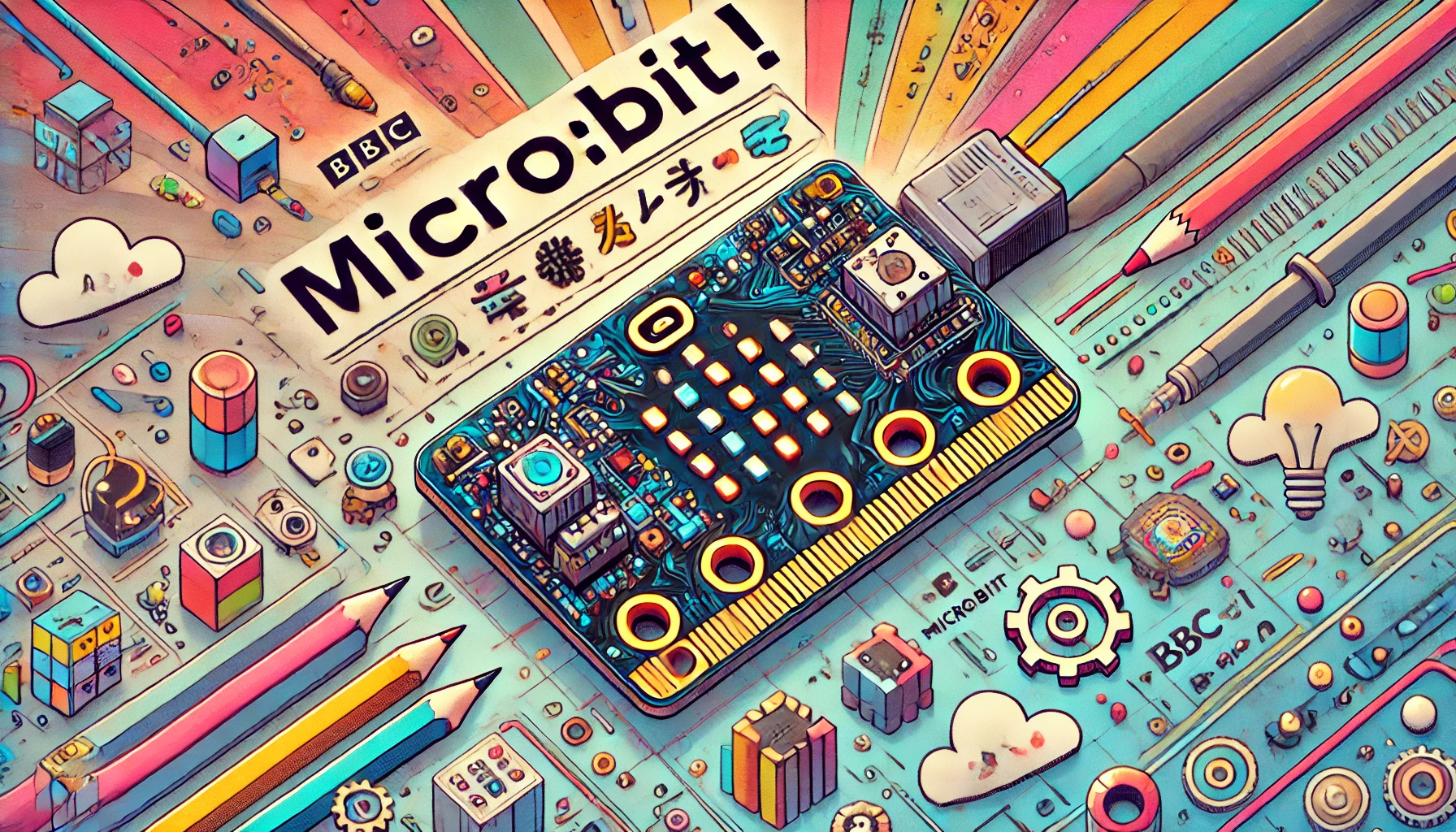 micro:bit の基本を学ぼう！基板に乗っている各部品とコネクタを解説！